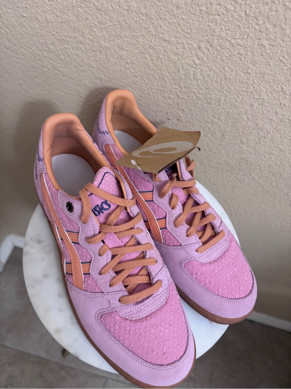 Women Asics Skyhand OG Coneflower Terracotta Pink Orange casual sneakers Sz 10